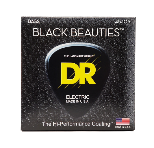 BLACK BEAUTIES™ BLACK Coated Bass Strings