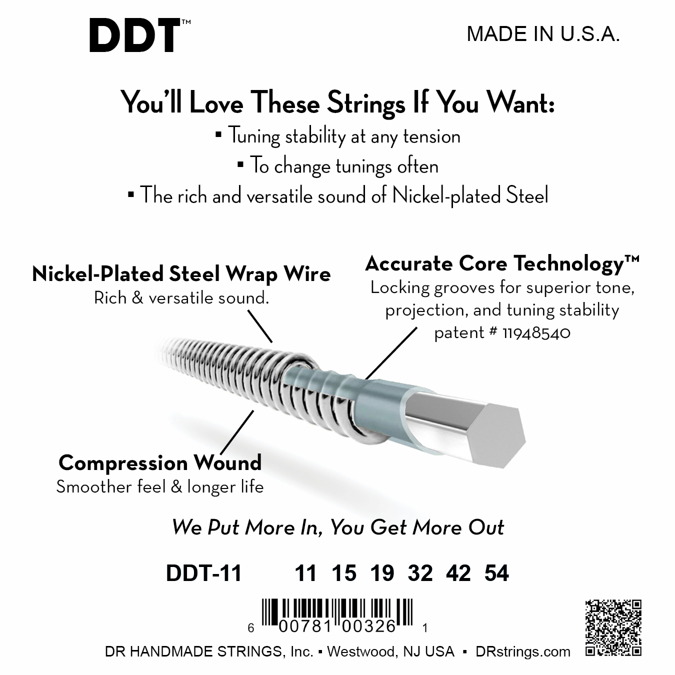 DDT™ Drop Down Tuning Electric Guitar Strings