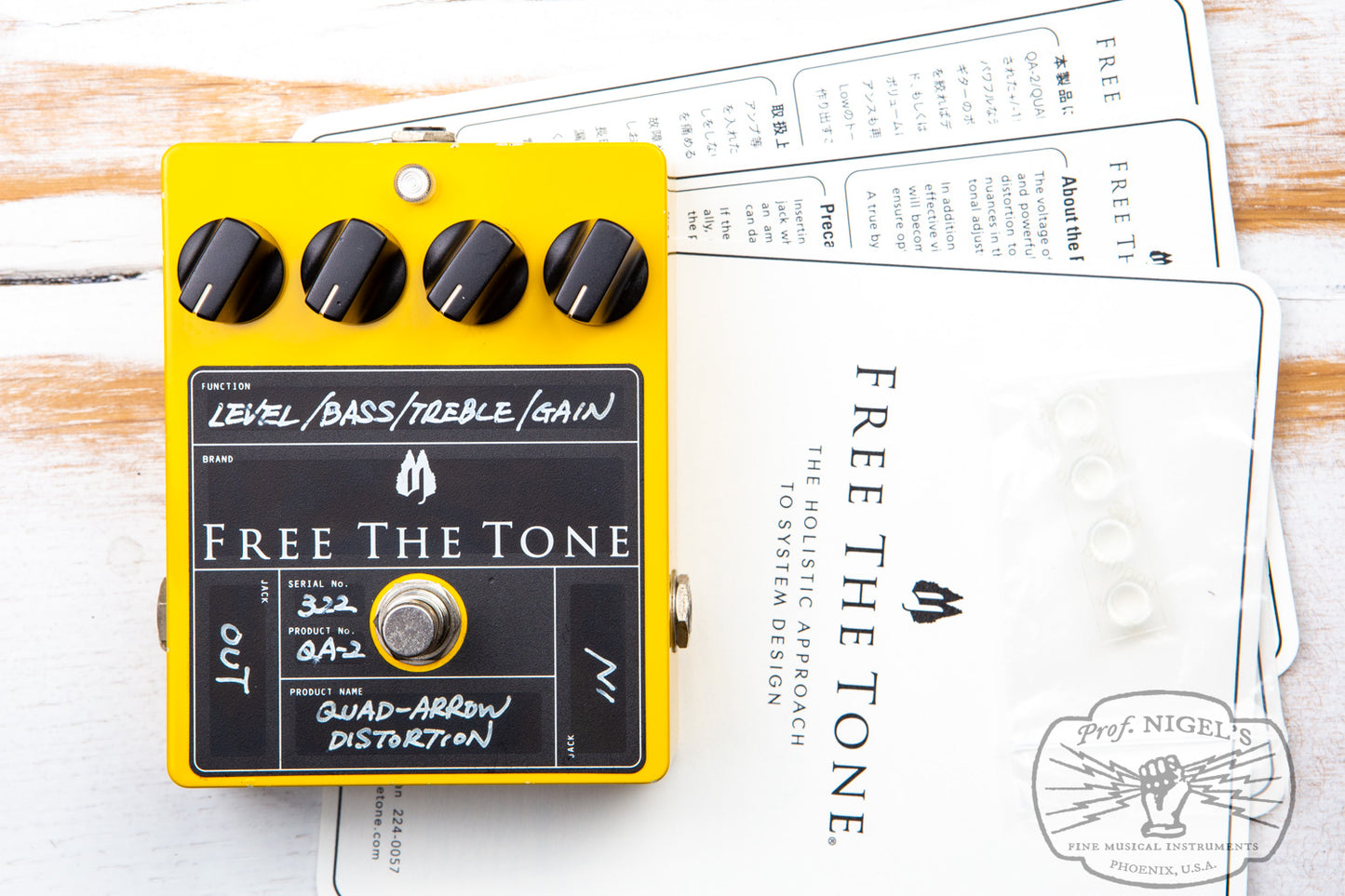Free The Tone QA-2 Quad Arrow w/ Box High Dynamic Range Distortion MIJ Made in Japan
