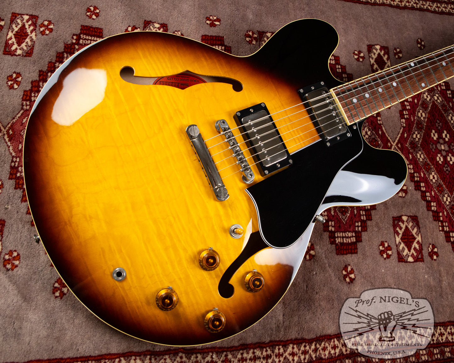 RARE Tokai Hibiki HES225 w/ Case Lacquer Sunburst 335-style MIJ Tokai Super Shop Japan