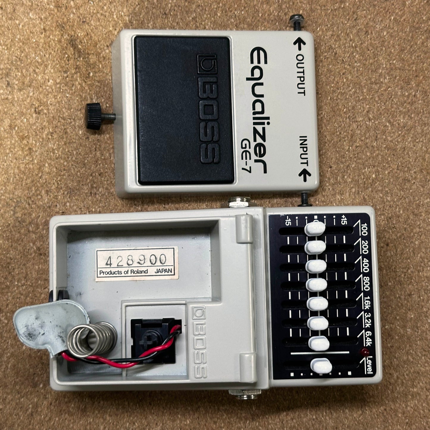 Boss GE-7 Equalizer MIJ Black Label 1984 Vintage Made in Japan