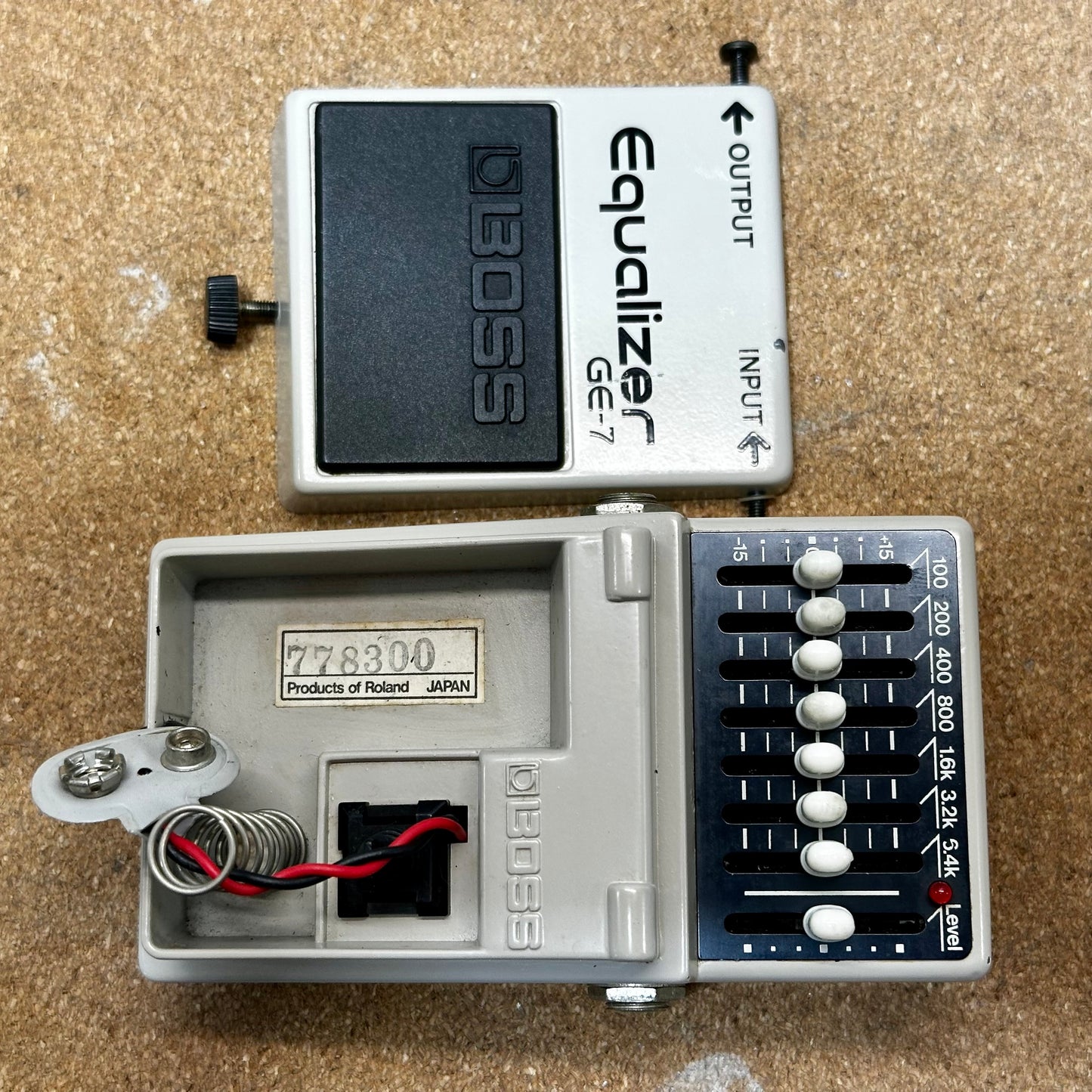 Boss GE-7 Equalizer MIJ Black Label 1987 Vintage Made in Japan