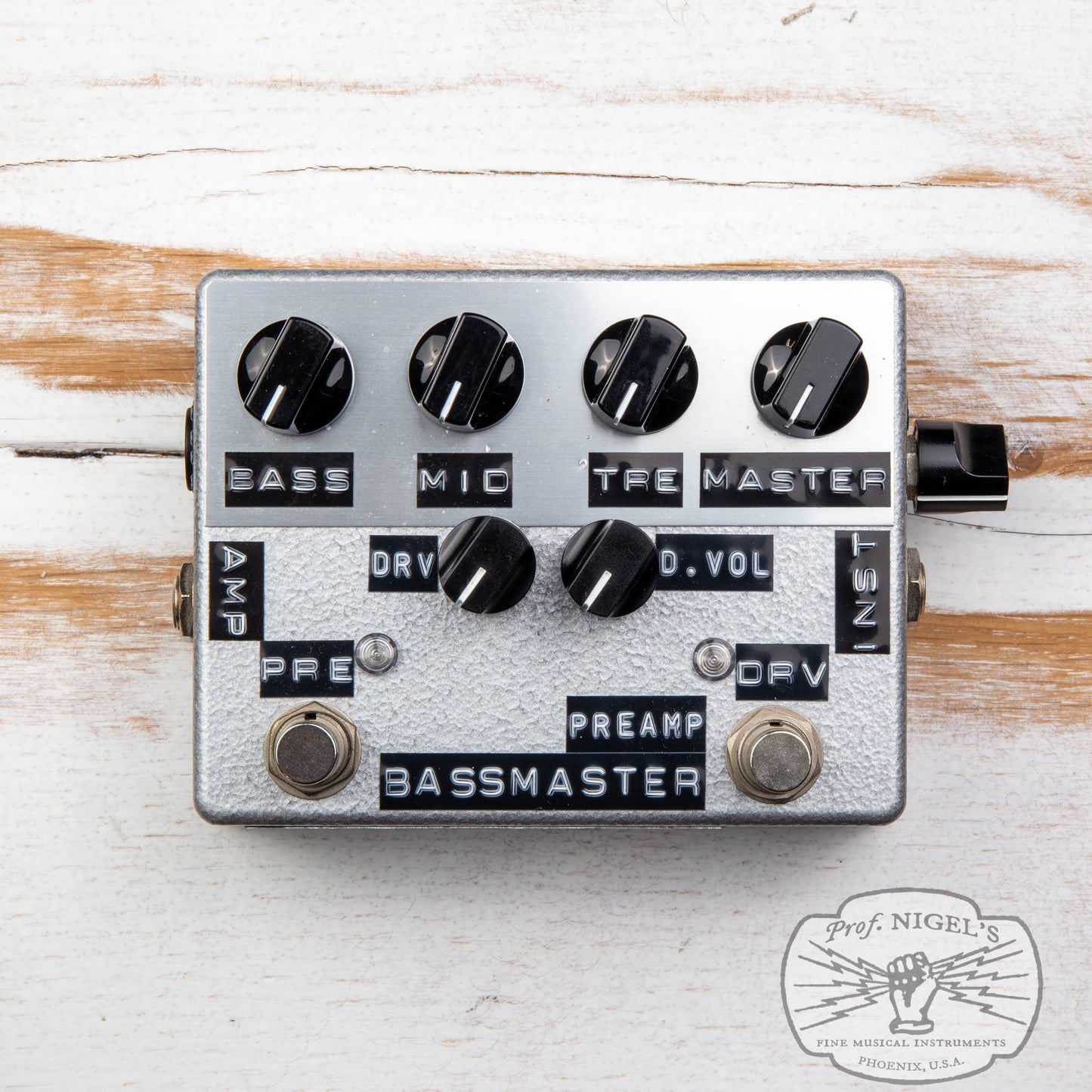 Shin's Music Bass Master Preamp w/ Box Drive Silver Hammer Bassman