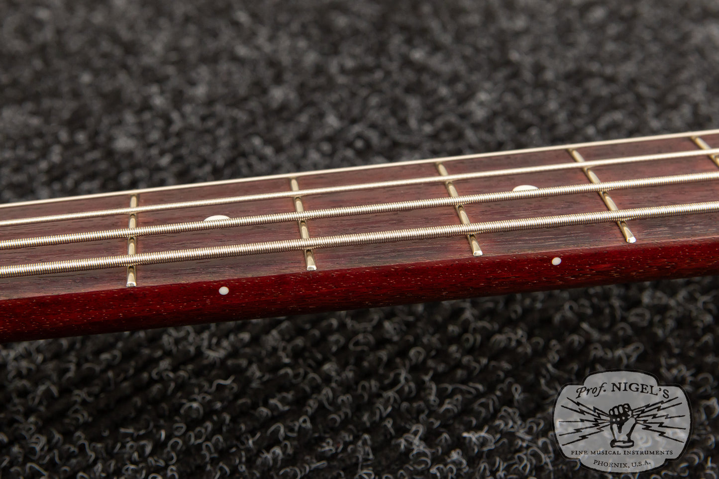 Custom Order Momose MJ2/PH Purpleheart Neck Transparent Red Burner Ash Made in Japan Jazz Bass MIJ