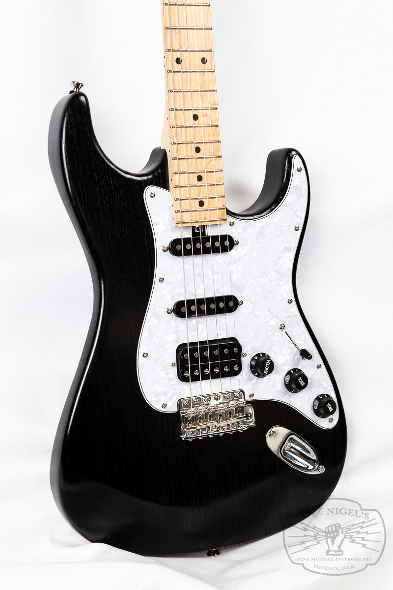 Bacchus Craft G-STUDIO ASH DK Black Oil Modern Strat SSH Electric Guitar
