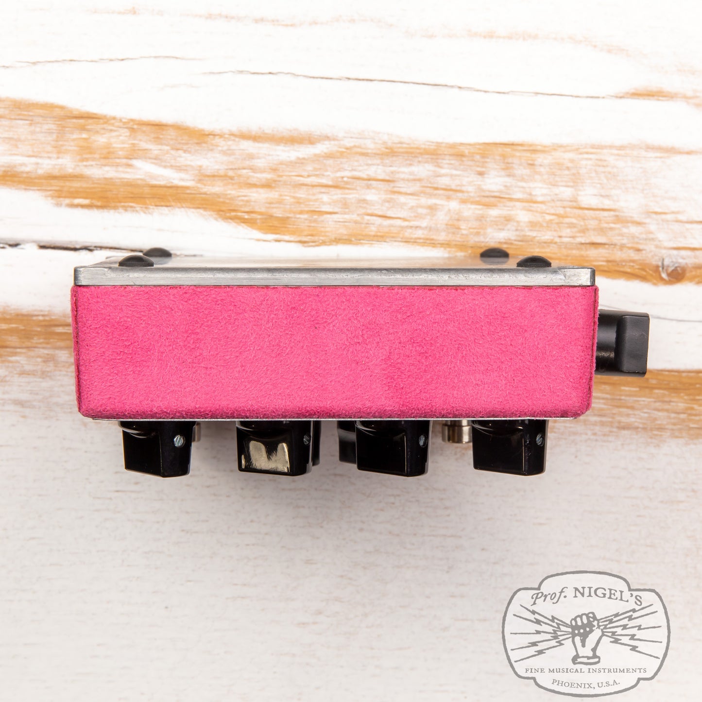 Shin's Music Pink Suede Bass Master Preamp w/ Box Bassman MIJ Handmade in Japan