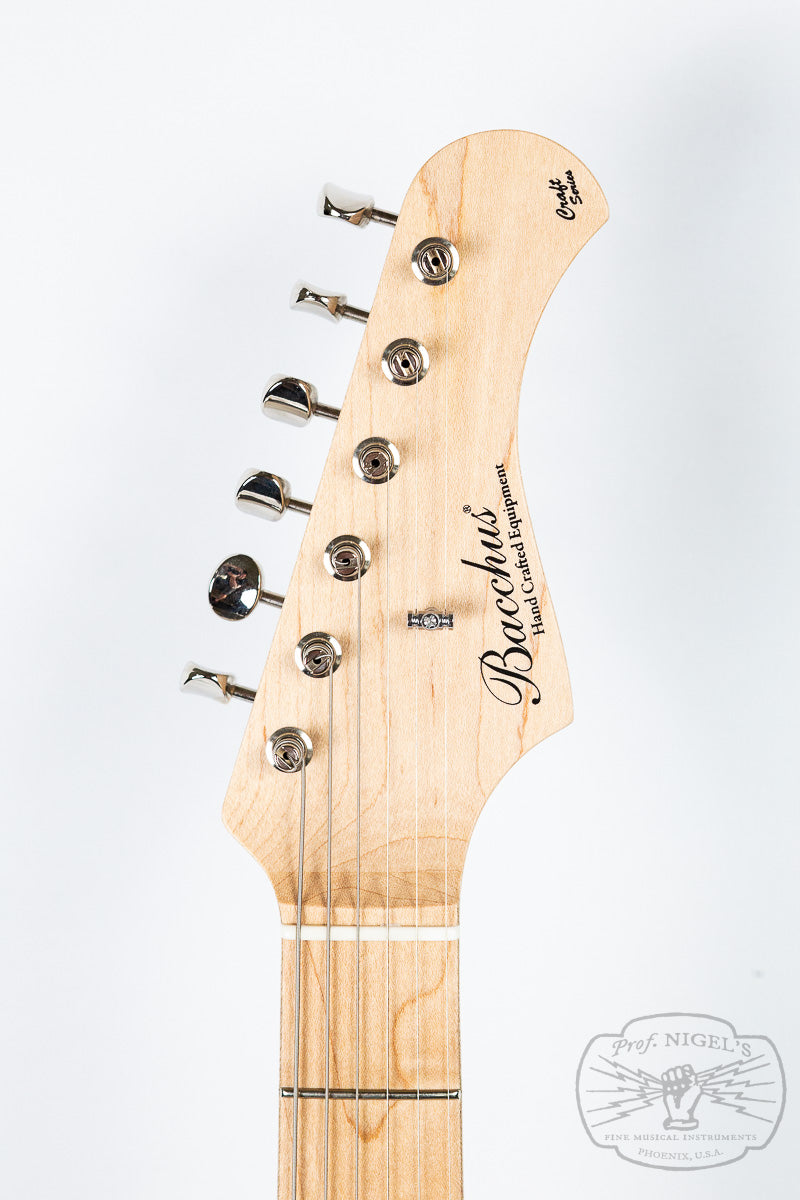 Bacchus Craft G-STUDIO ASH DK Black Oil Modern Strat SSH Electric Guitar