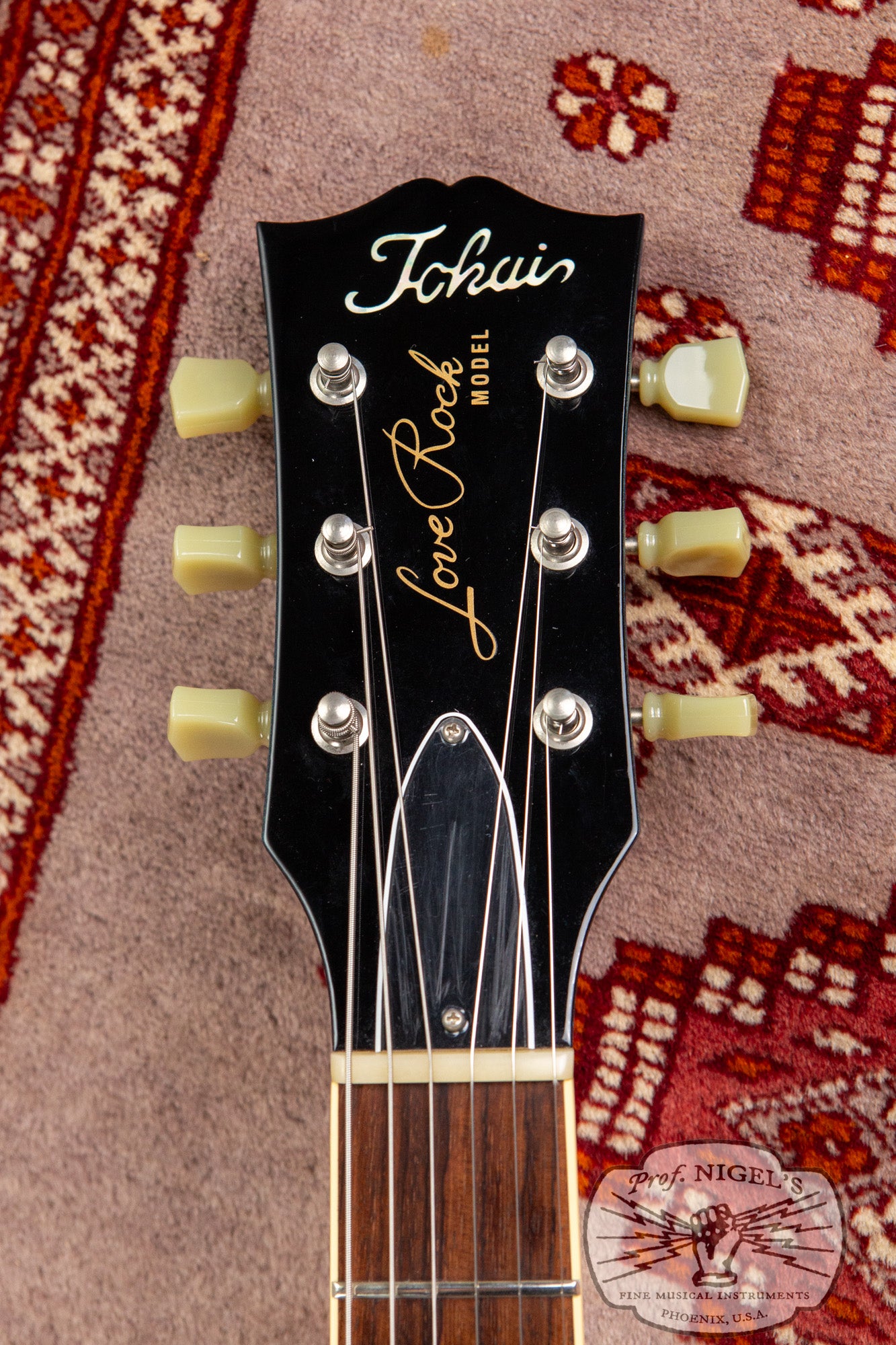 Tokai LS128F LP w/ HSC Indigo Blue Flame Hard Shell Case MIJ Made in Japan