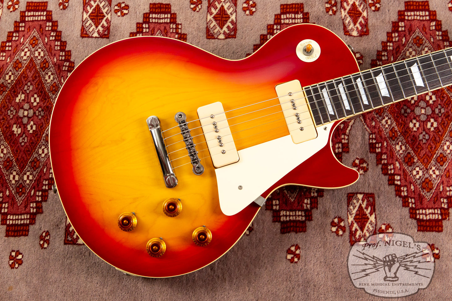 Tokai MIJ LS113S P-90s w/ HSC 2014 Cherry Sunburst LP-Style