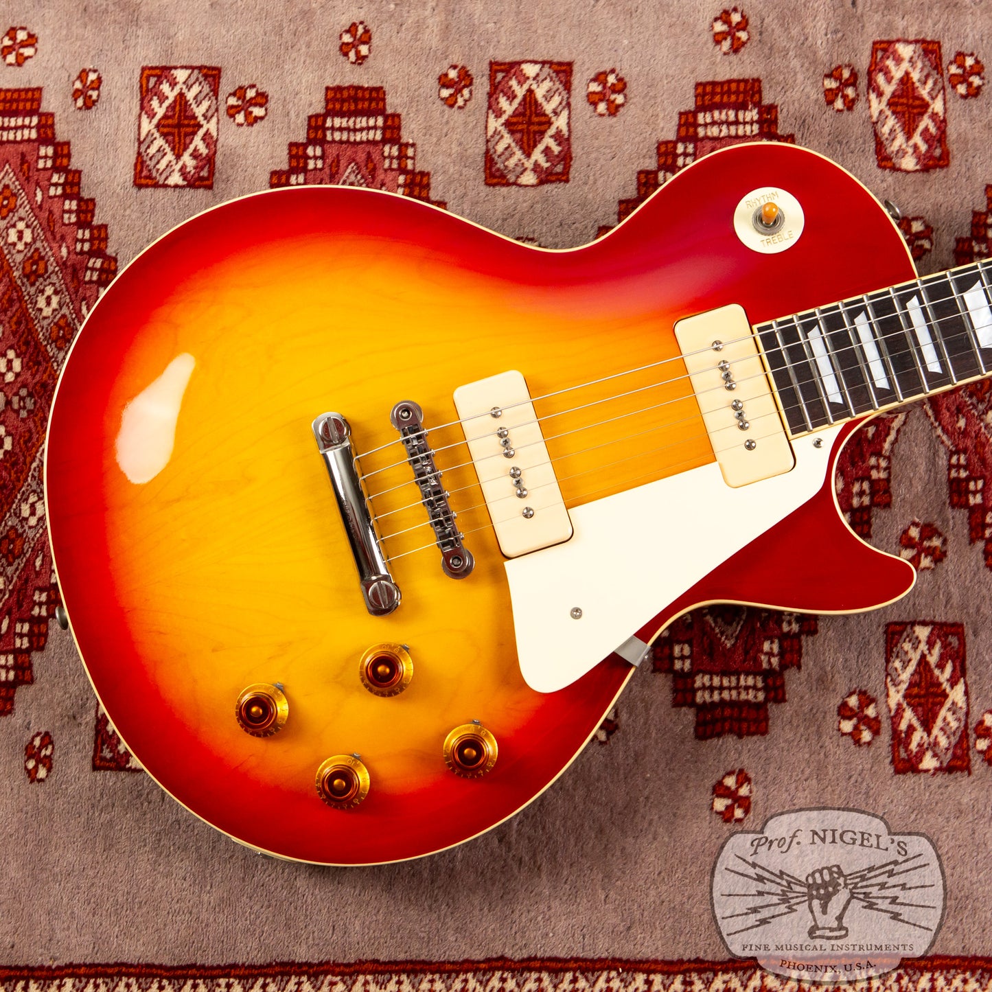 Tokai MIJ LS113S P-90s w/ HSC 2014 Cherry Sunburst LP-Style