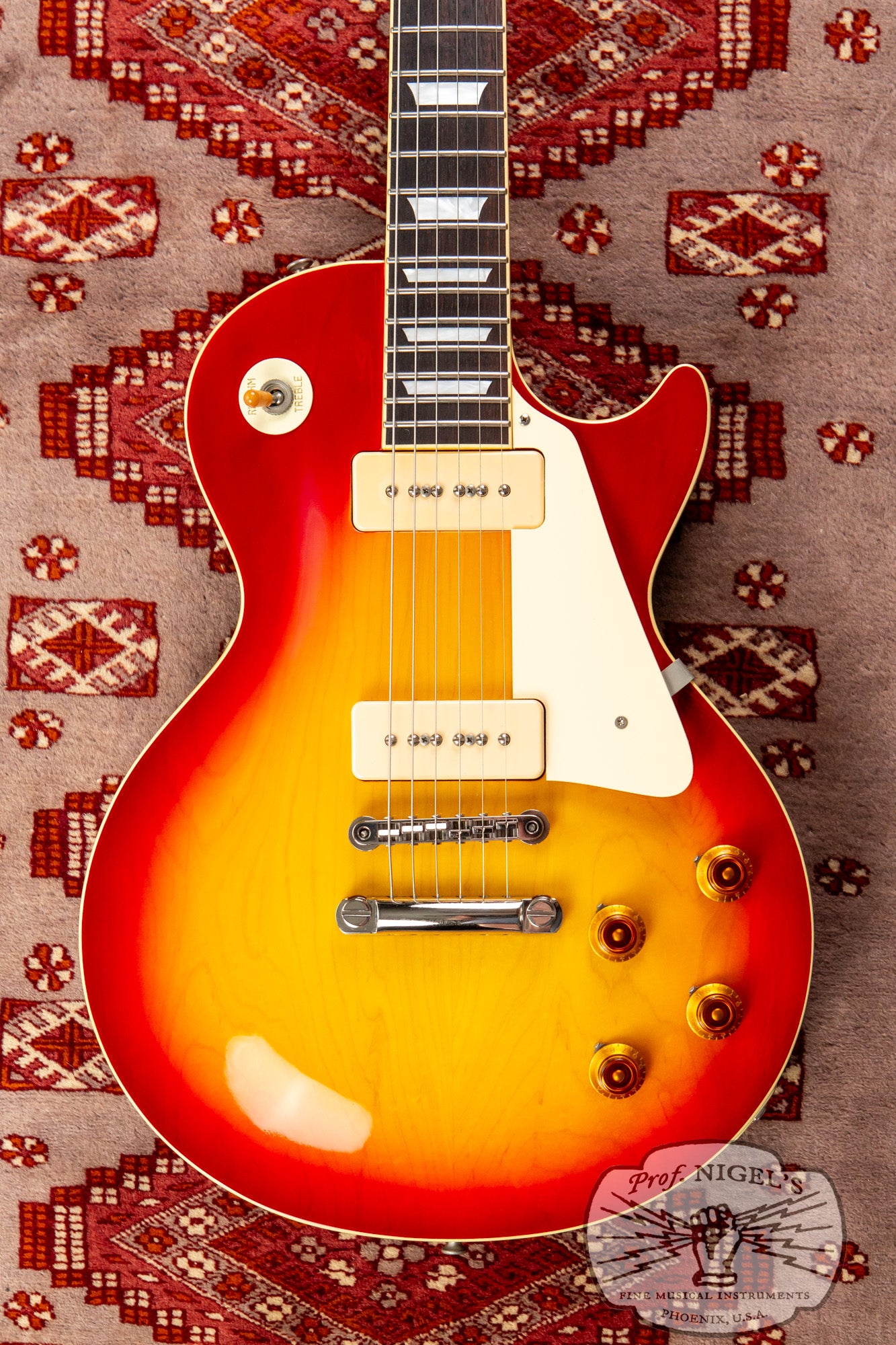 Tokai MIJ LS113S P-90s w/ HSC 2014 Cherry Sunburst LP-Style