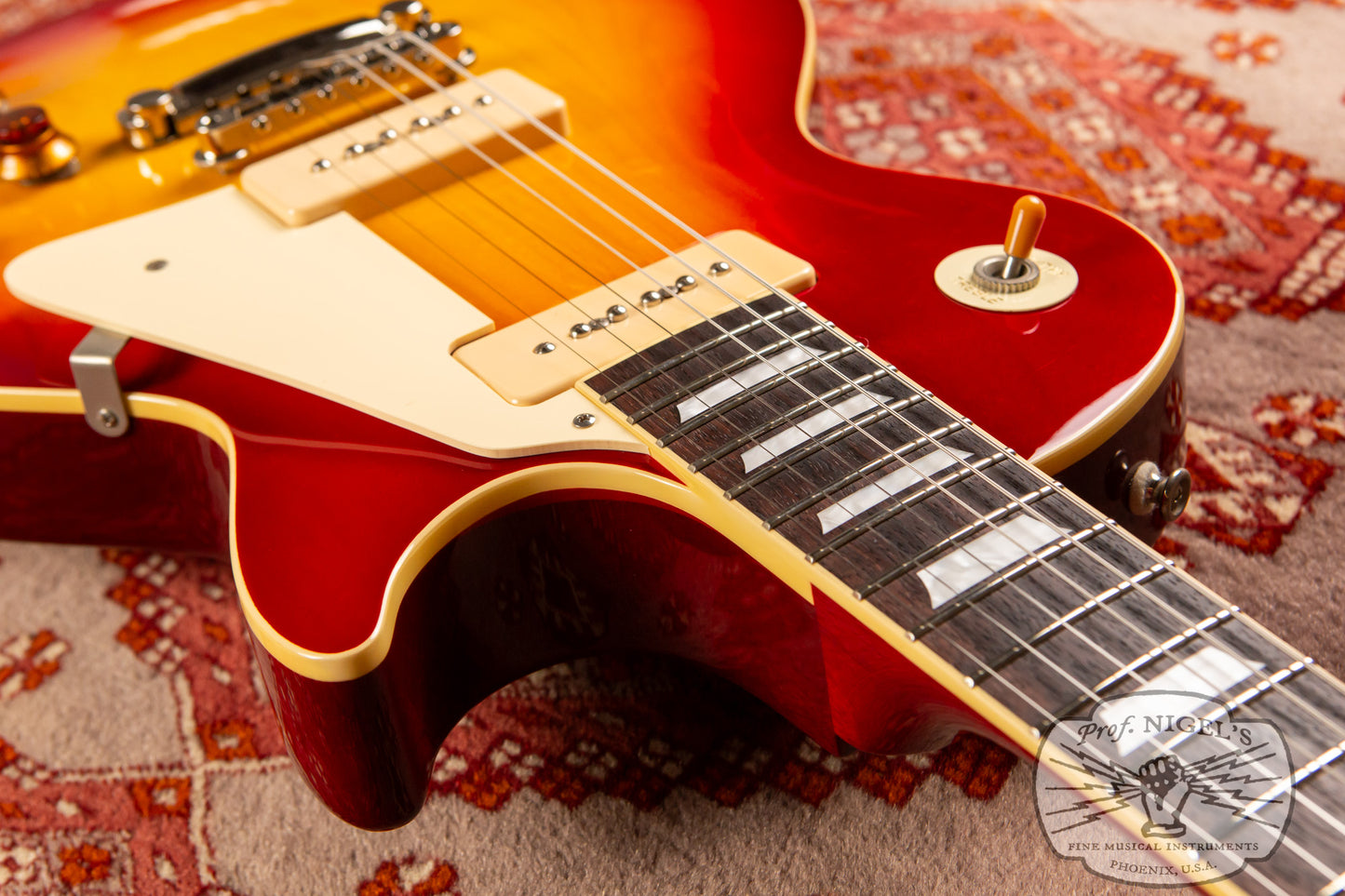 Tokai MIJ LS113S P-90s w/ HSC 2014 Cherry Sunburst LP-Style