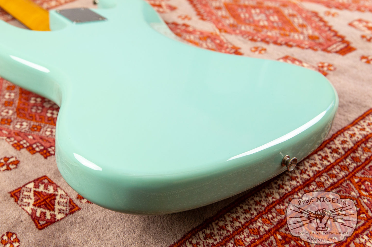 Fender Rare Spec CIJ JB62-US Jazz Bass Flame Maple Aged Daphne Blue US Pickups Crafted in Japan