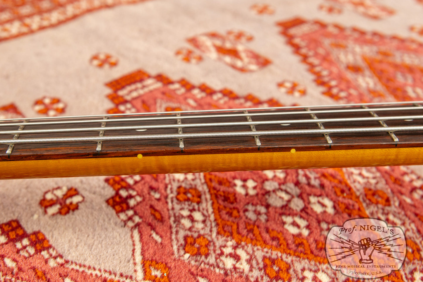 Fender Rare Spec CIJ JB62-US Jazz Bass Flame Maple Aged Daphne Blue US Pickups Crafted in Japan