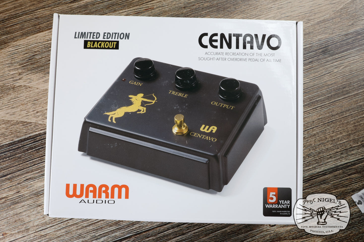 Open Box - Warm Audio Centavo Blackout Limited Edition Overdrive Pedal WA-CVB