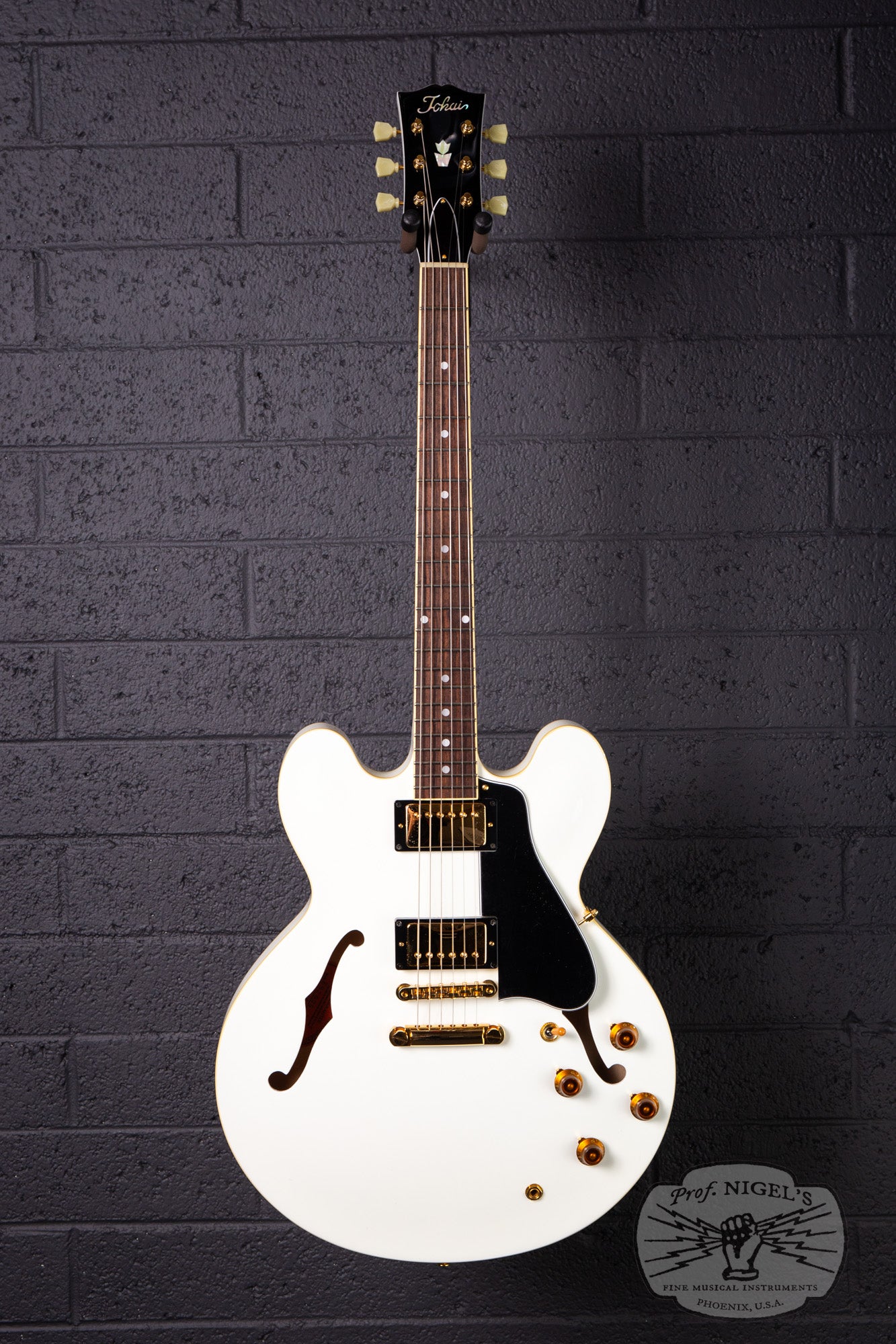 2022 Limited Production Tokai ES202G-CM Snow White w/ Hard Case 335-style MIJ Made in Japan