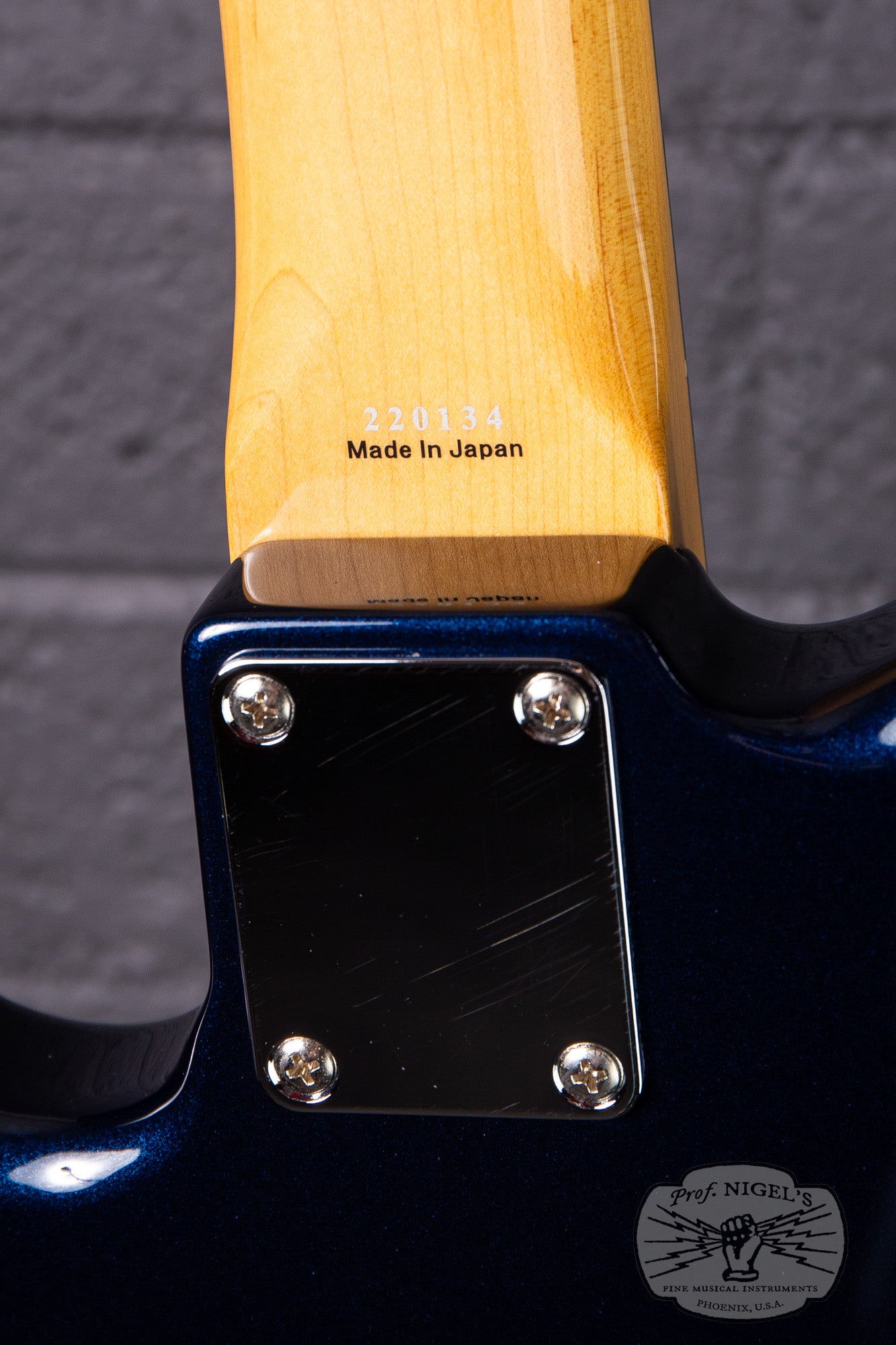 2022 Tokai MIJ AJB114 Matching Headstock Gunmetal Blue Jazz Bass Made in Japan MH