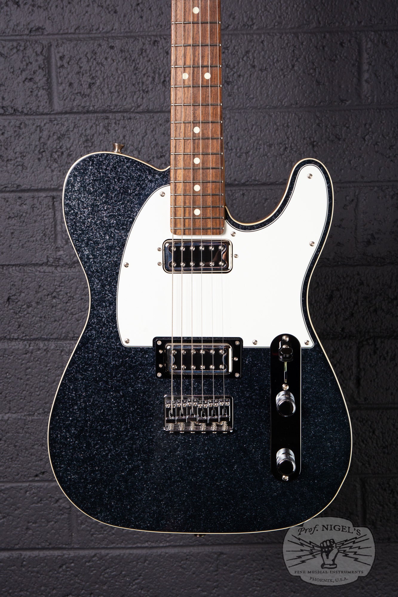 2023 Fender Limited Black Sparkle Telecaster w/ Flame Maple Neck MIJ Made in Japan Filtertron