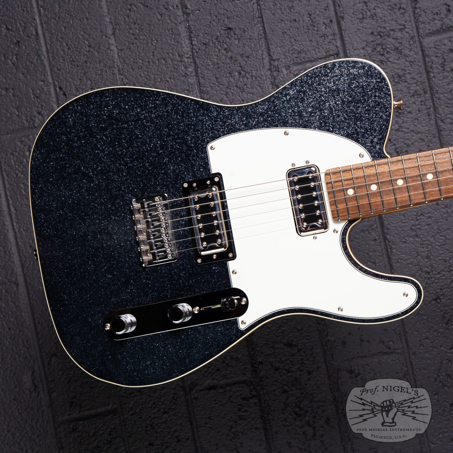 2023 Fender Limited Black Sparkle Telecaster w/ Flame Maple Neck MIJ Made in Japan Filtertron