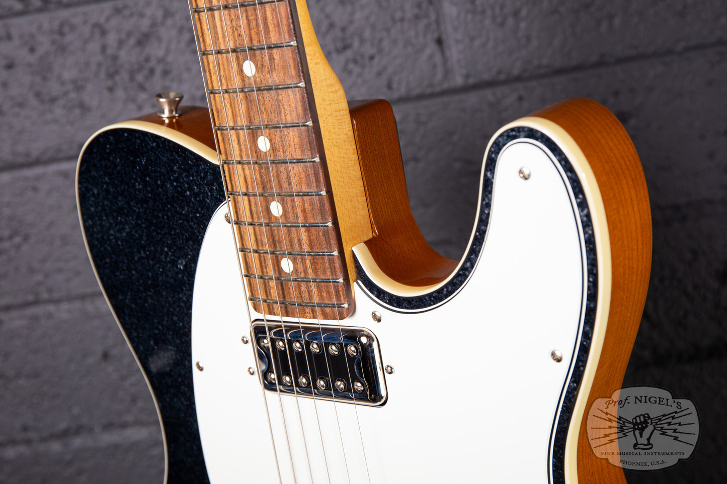 2023 Fender Limited Black Sparkle Telecaster w/ Flame Maple Neck MIJ Made in Japan Filtertron
