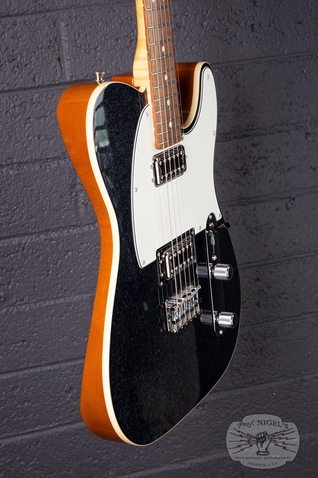 2023 Fender Limited Black Sparkle Telecaster w/ Flame Maple Neck MIJ Made in Japan Filtertron
