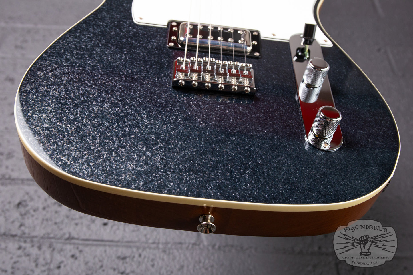 2023 Fender Limited Black Sparkle Telecaster w/ Flame Maple Neck MIJ Made in Japan Filtertron