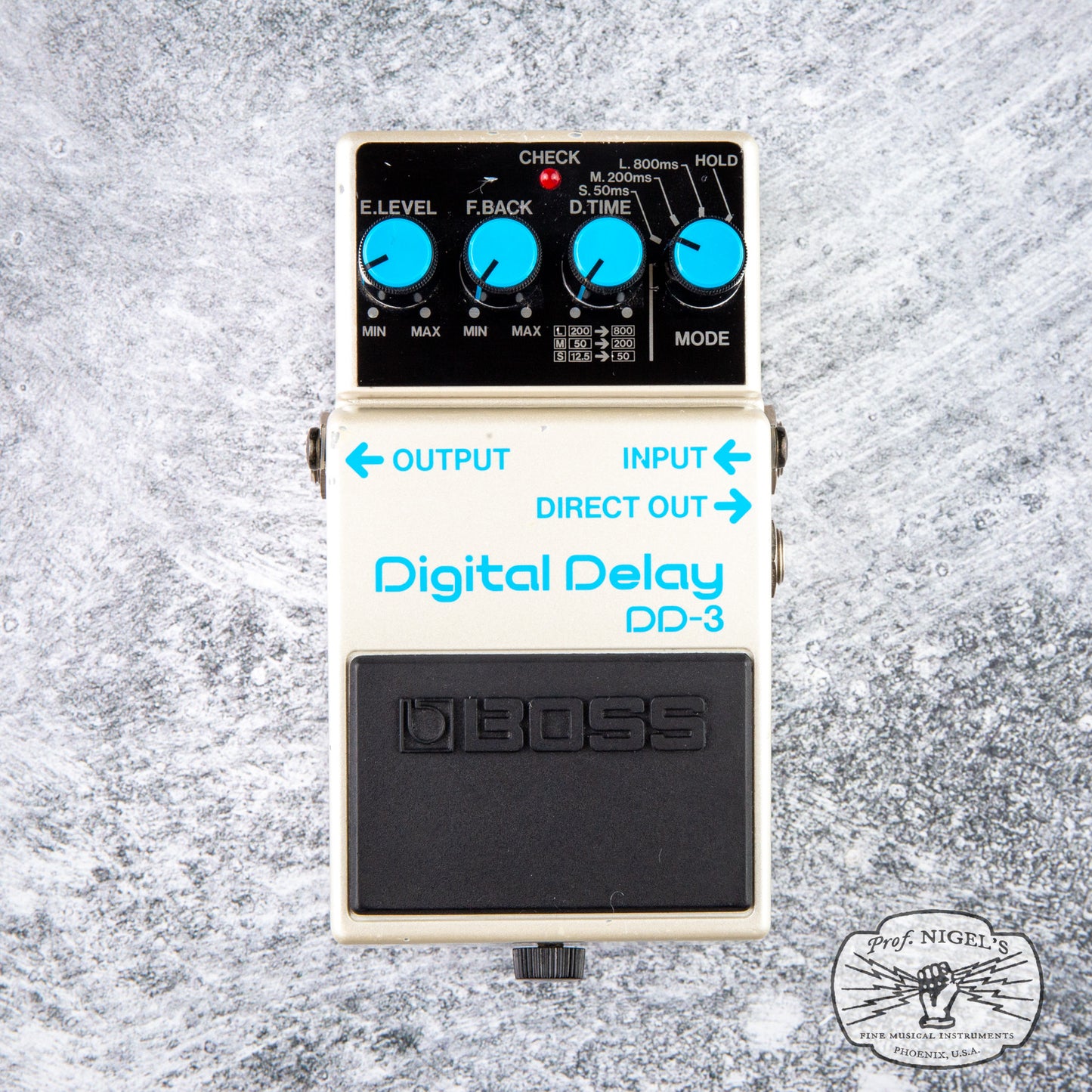 Boss MIJ DD-3 Digital Delay Long Chip (Blue Label) 1986 Vintage Made in Japan