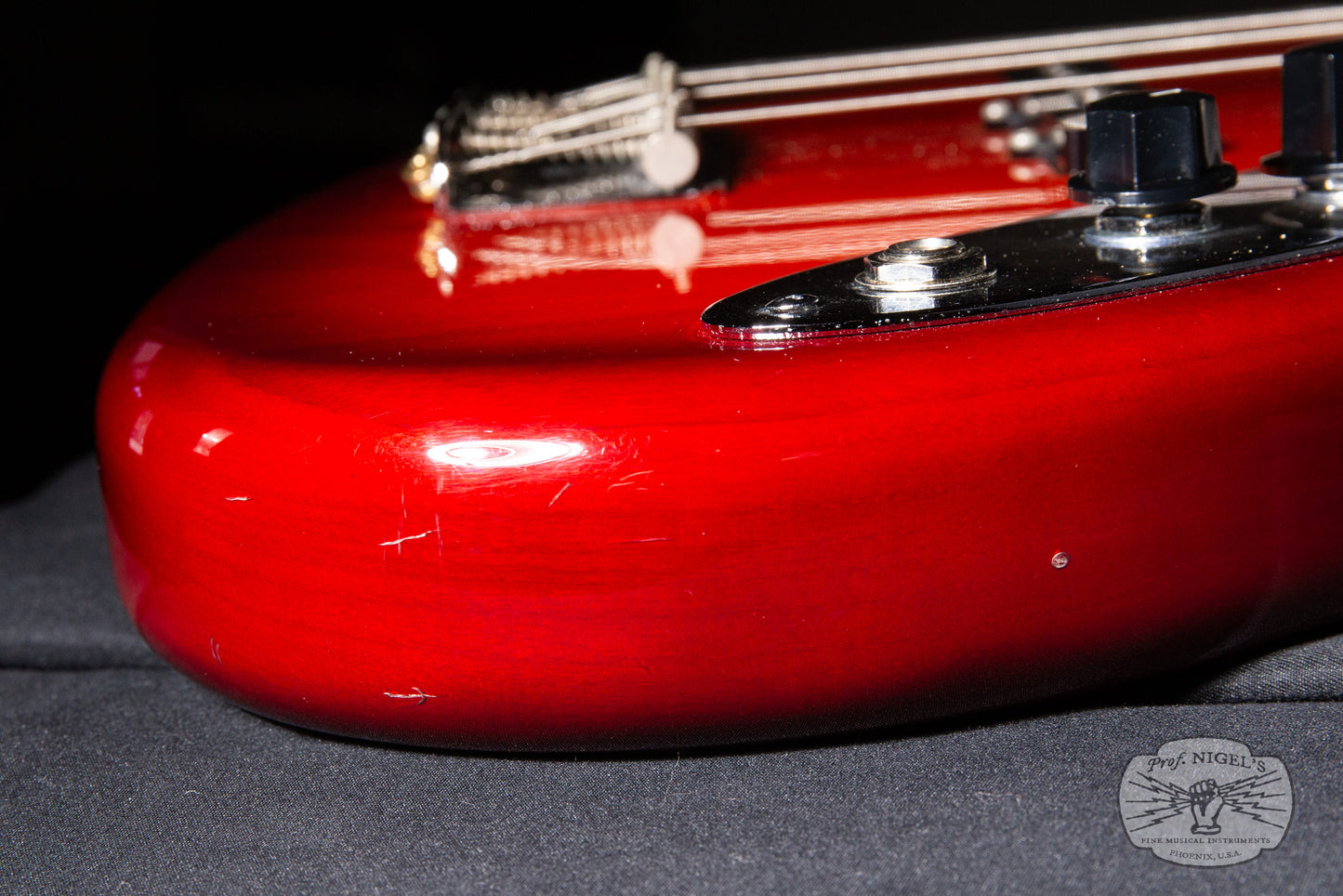 Tokai AJB118 Jazz Bass MIJ Trans Red Burst Ash Lightweight 8lb