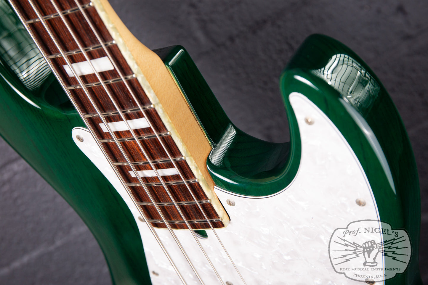 Bacchus MIJ Craft WL-JB4/R Transparent Green Alder Jazz Bass Momose Pickups Made in Japan