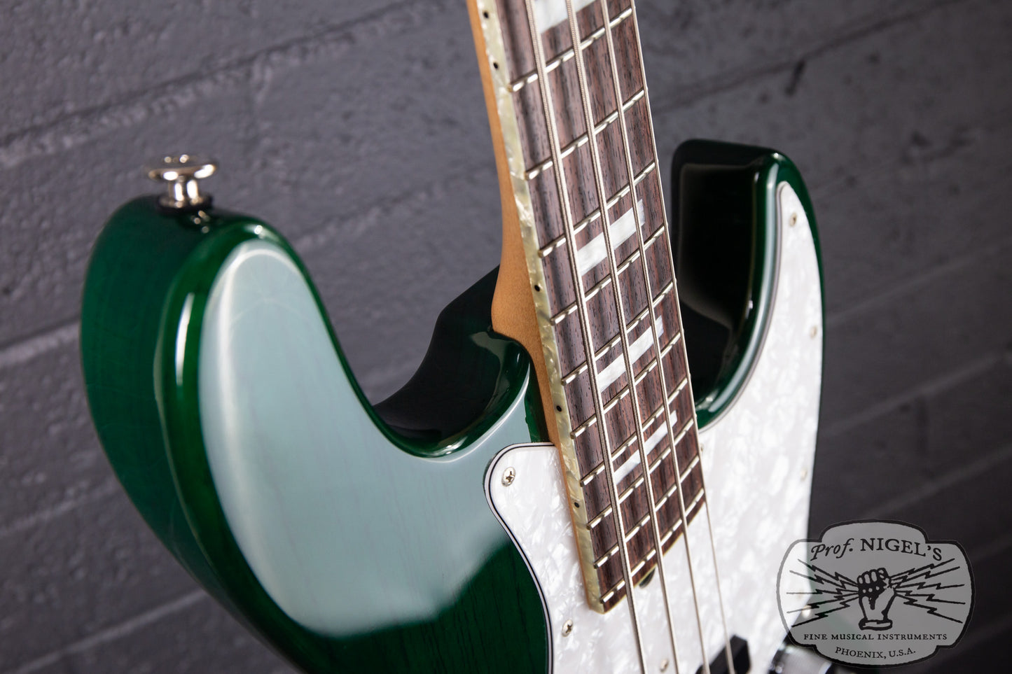 Bacchus MIJ Craft WL-JB4/R Transparent Green Alder Jazz Bass Momose Pickups Made in Japan