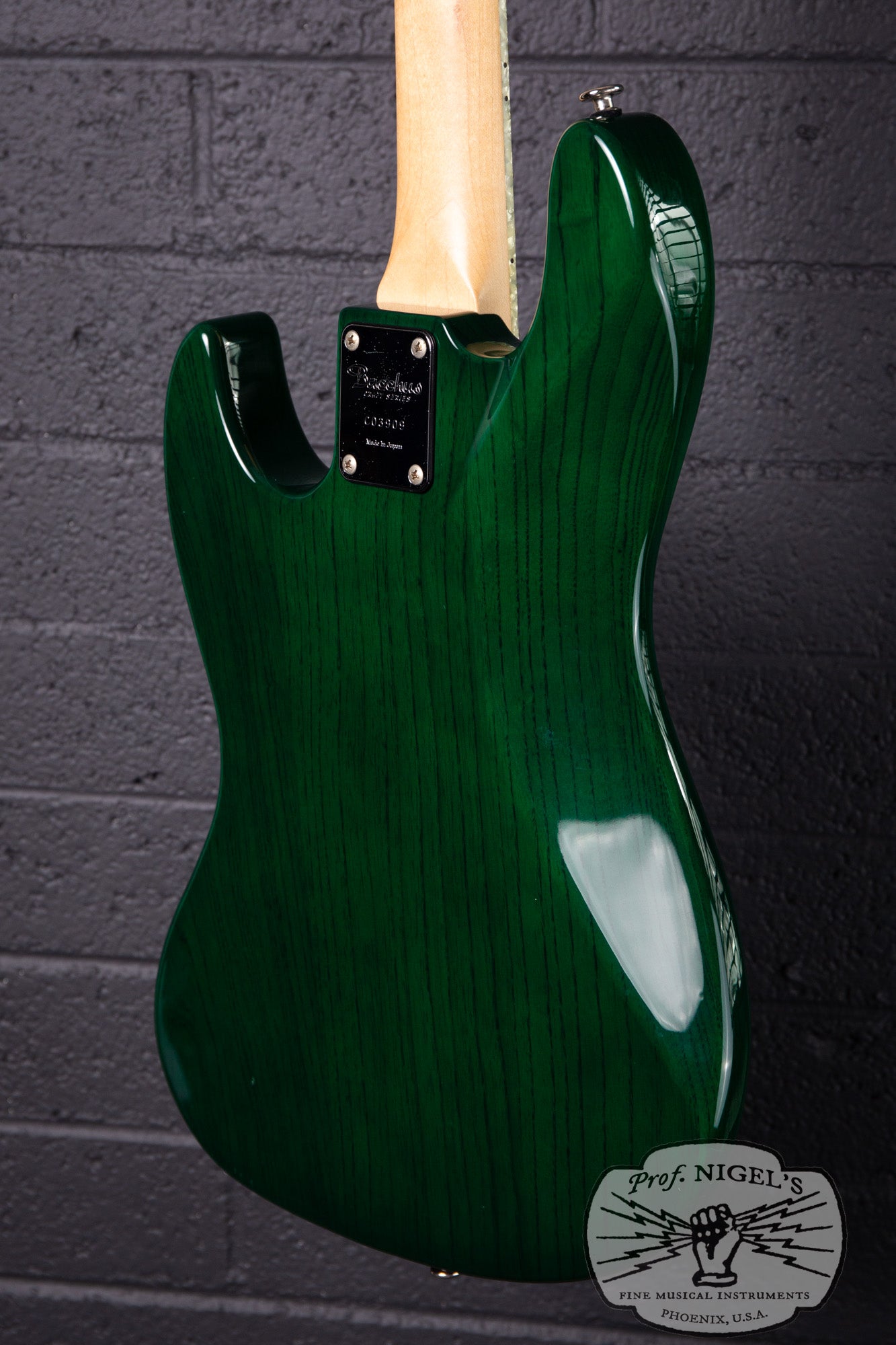 Bacchus MIJ Craft WL-JB4/R Transparent Green Alder Jazz Bass Momose Pickups Made in Japan