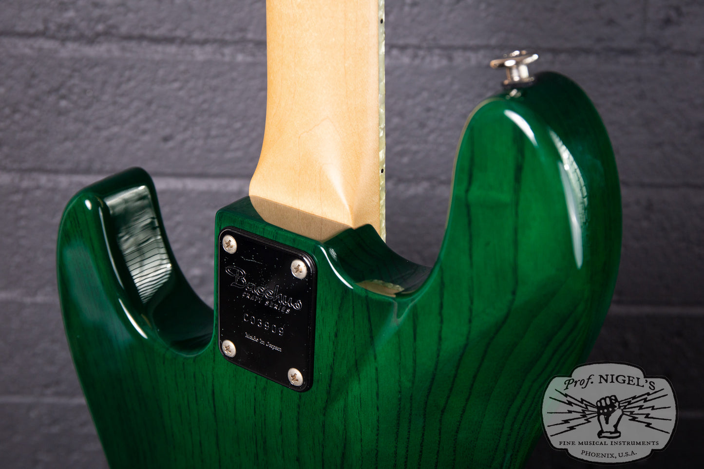 Bacchus MIJ Craft WL-JB4/R Transparent Green Alder Jazz Bass Momose Pickups Made in Japan