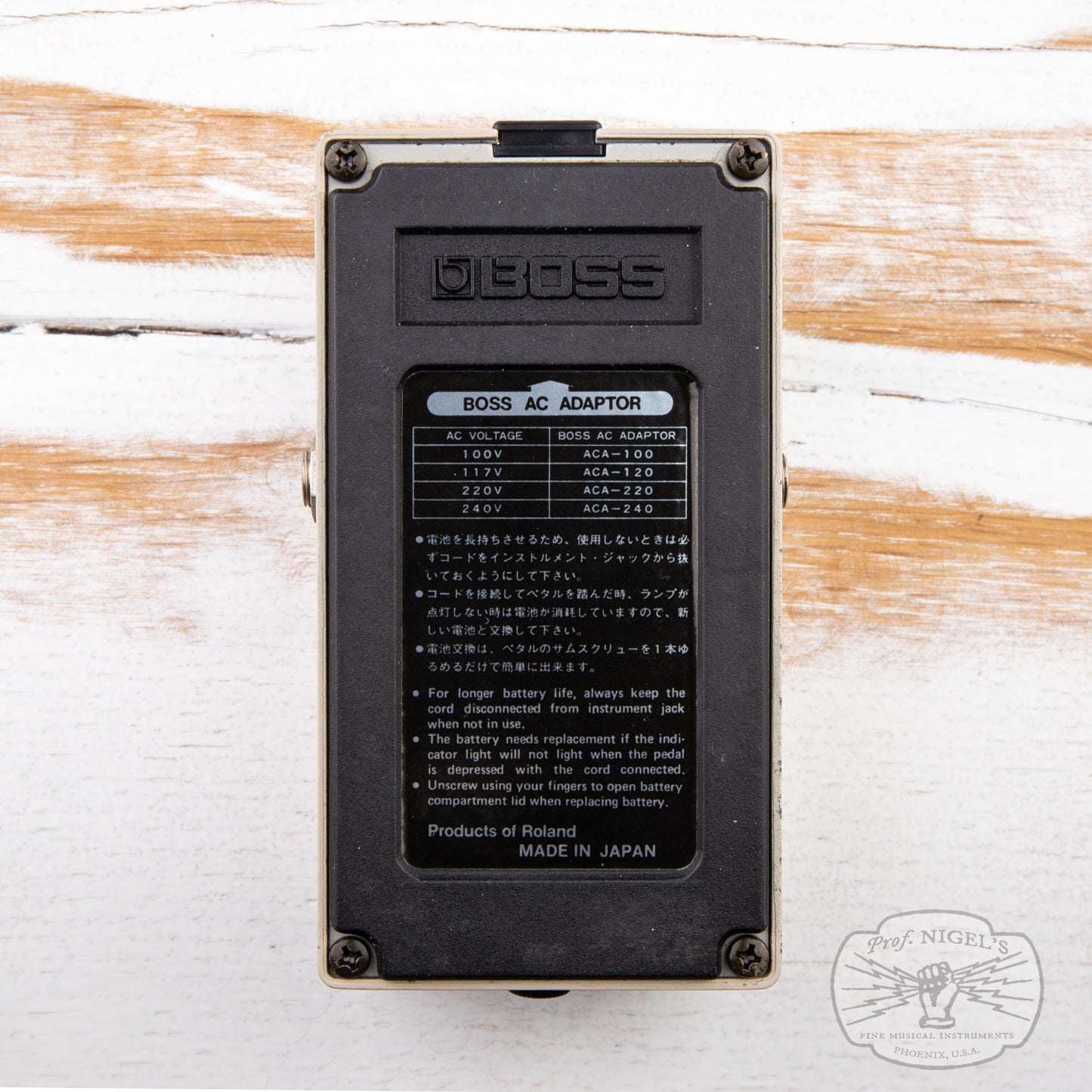 Boss GE-7 Equalizer MIJ Black Label 1987 Vintage Made in Japan