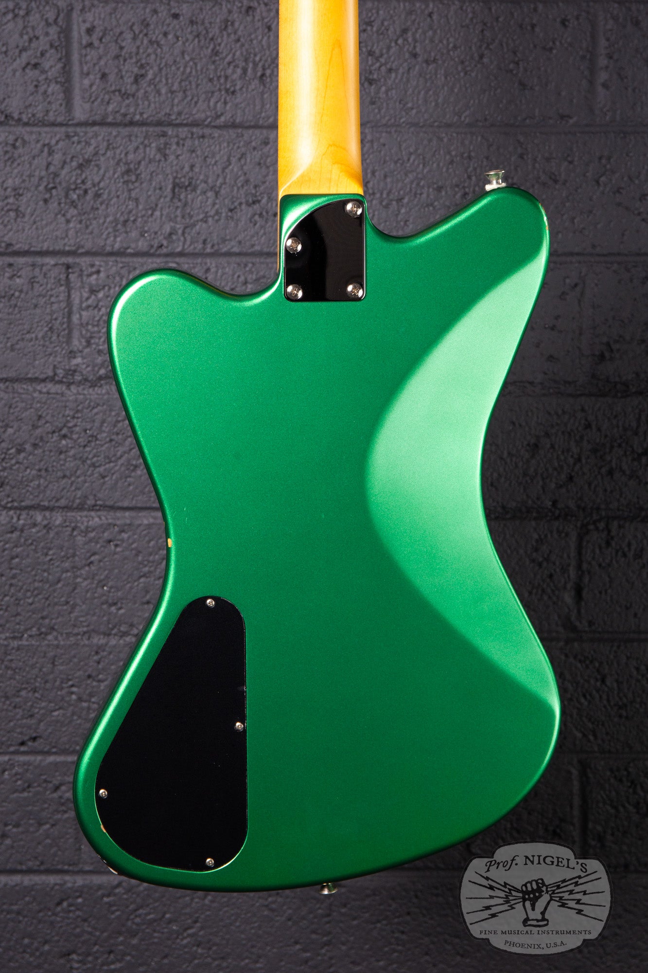 Fujigen-made History x Kaminari KH-Cygnet 2016 Apple Green Metallic DiMarzio Mini Humbucker Non-Reverse MIJ Made in Japan