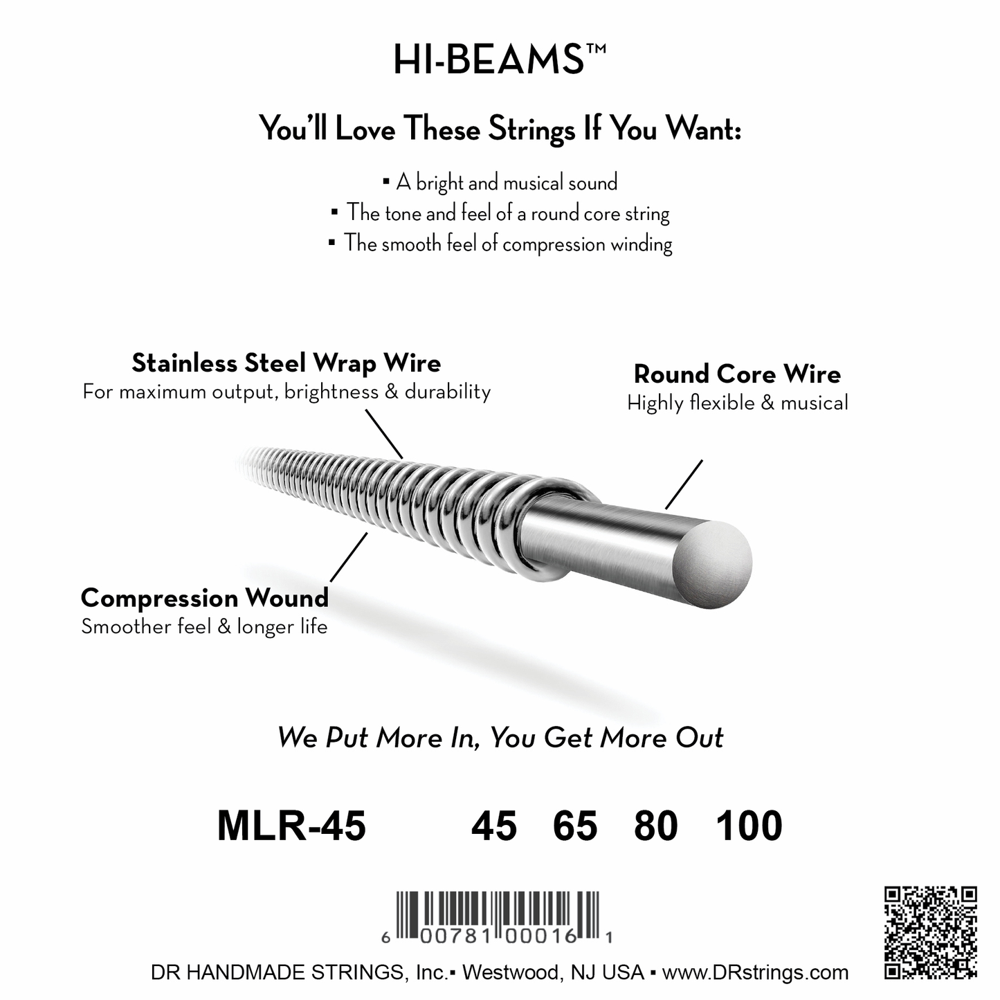 HI-BEAM™ Stainless Steel Bass Strings