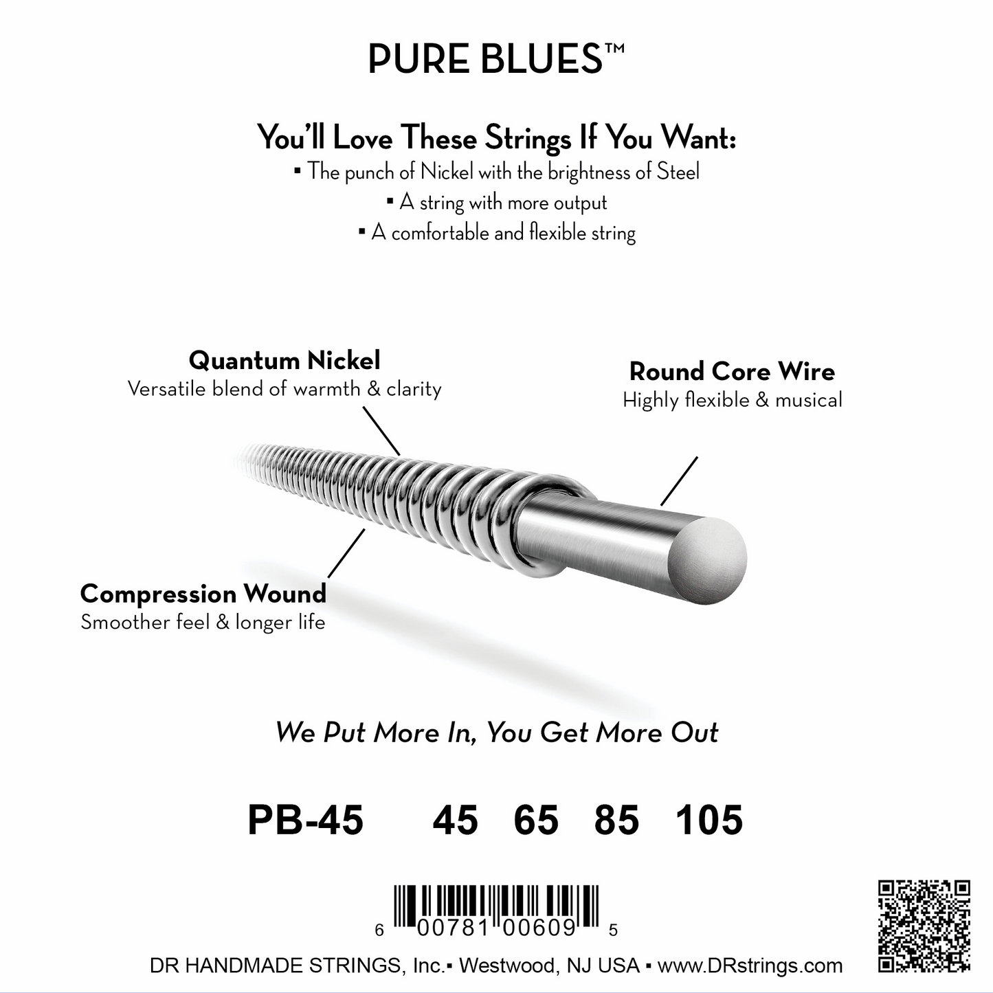 PURE BLUES™ Quantum Nickel™ Bass Strings
