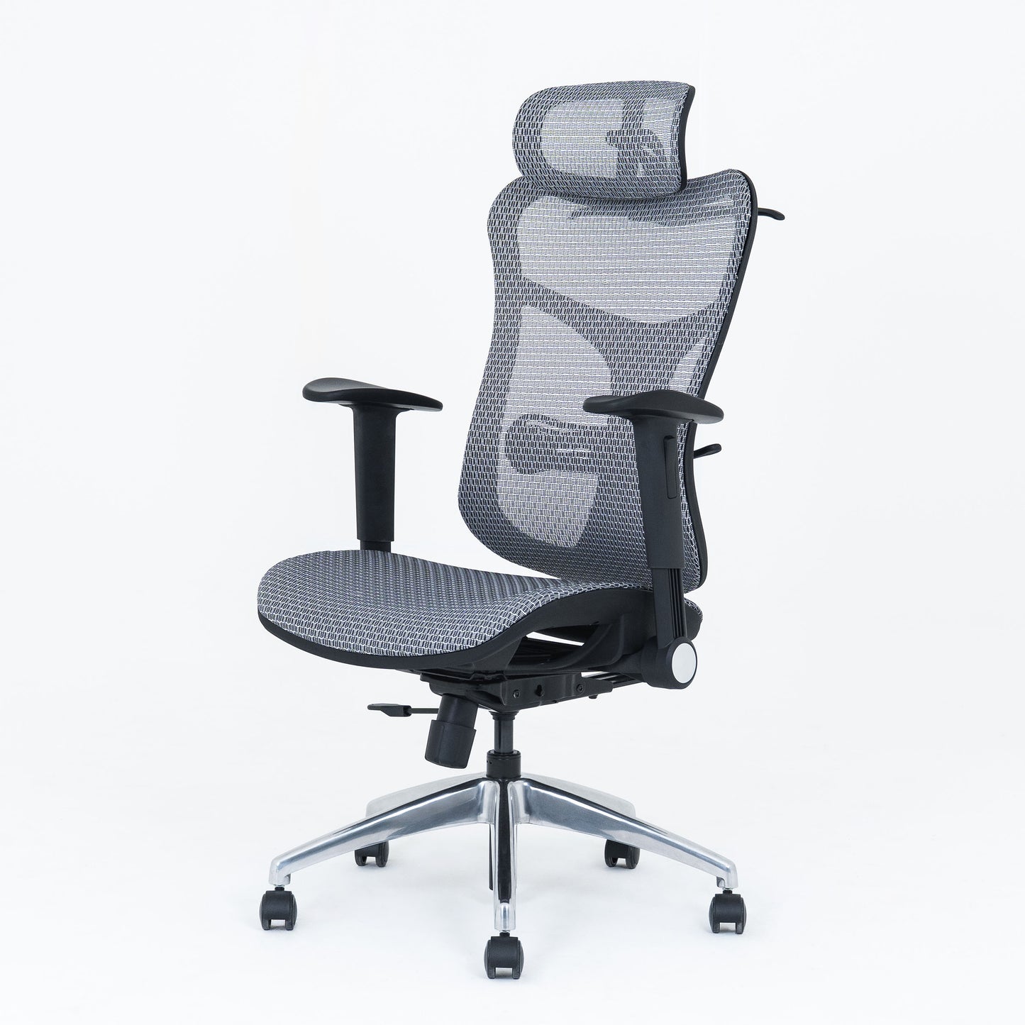 Wavebone Viking Studio Chair w/ Mesh Seat & Headrest – Ergonomic Recording Chair