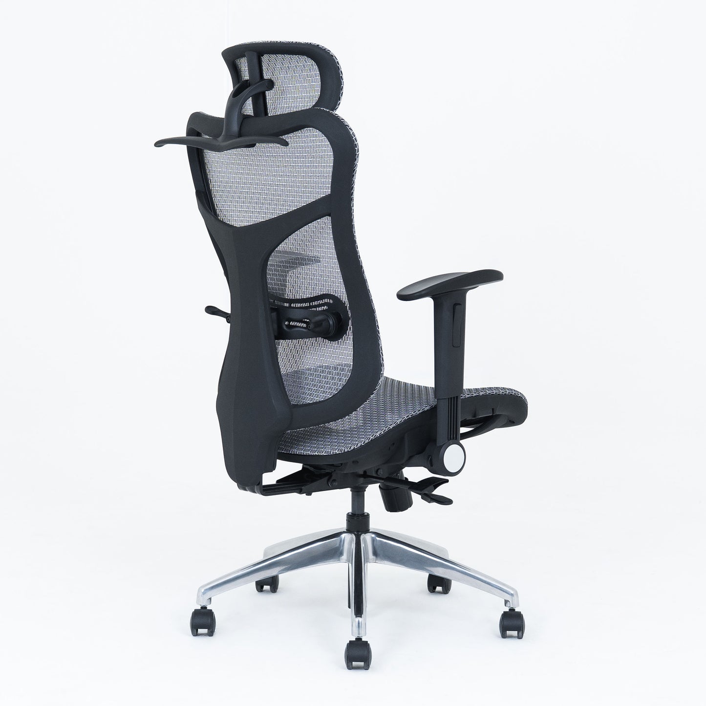 Wavebone Viking Studio Chair w/ Mesh Seat & Headrest – Ergonomic Recording Chair