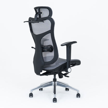 Wavebone Viking Studio Chair w/ Mesh Seat & Headrest – Ergonomic Recording Chair