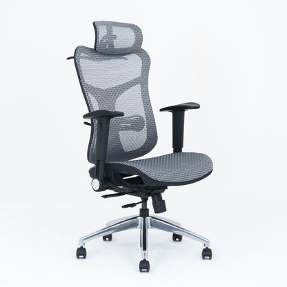 Wavebone Viking Studio Chair w/ Mesh Seat & Headrest – Ergonomic Recording Chair