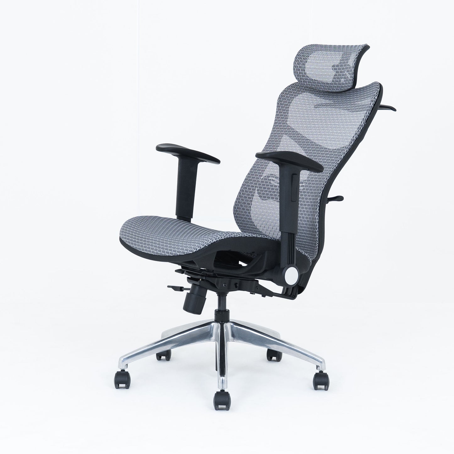 Wavebone Viking Studio Chair w/ Mesh Seat & Headrest – Ergonomic Recording Chair
