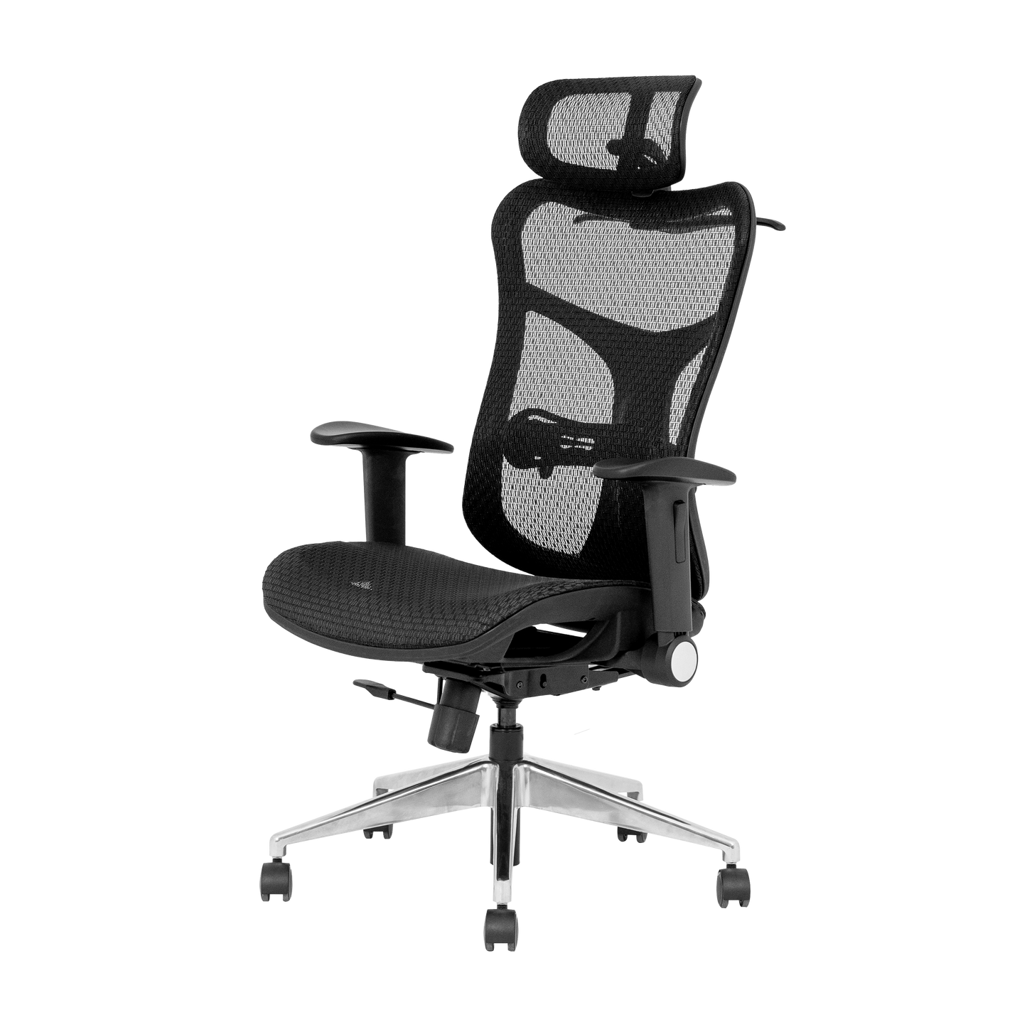 Wavebone Viking Studio Chair w/ Mesh Seat & Headrest – Ergonomic Recording Chair