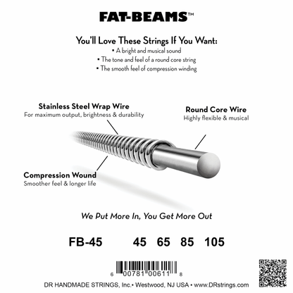 FAT-BEAM™ Stainless Steel Bass Strings