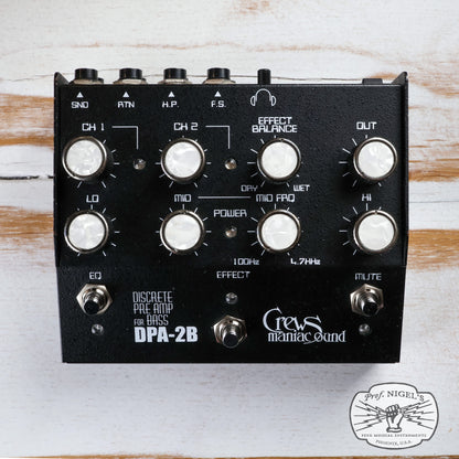 Crews Maniac Sound DPA-2B Bass Preamp DI – Made in Japan MIJ