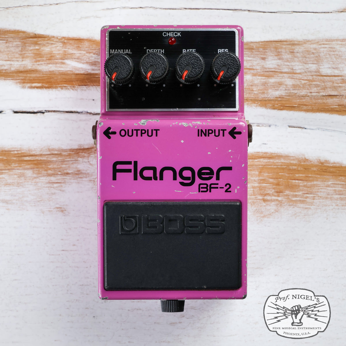 Boss BF-2 Flanger (Black Label) Vintage MIJ Made in Japan VG