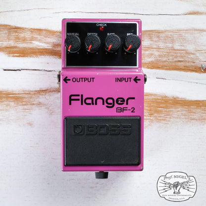 Boss BF-2 Flanger (Black Label) Vintage MIJ Made in Japan EX