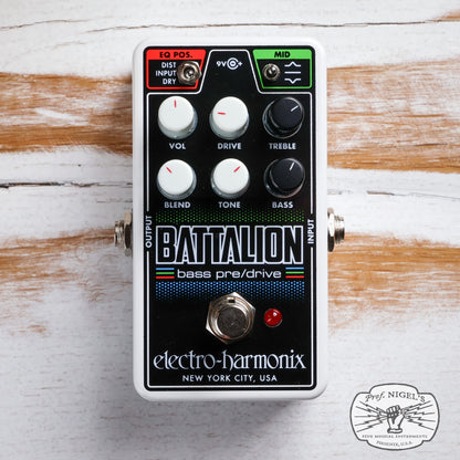 Open Box - Electro-Harmonix Nano Battalion Bass Preamp & Overdrive