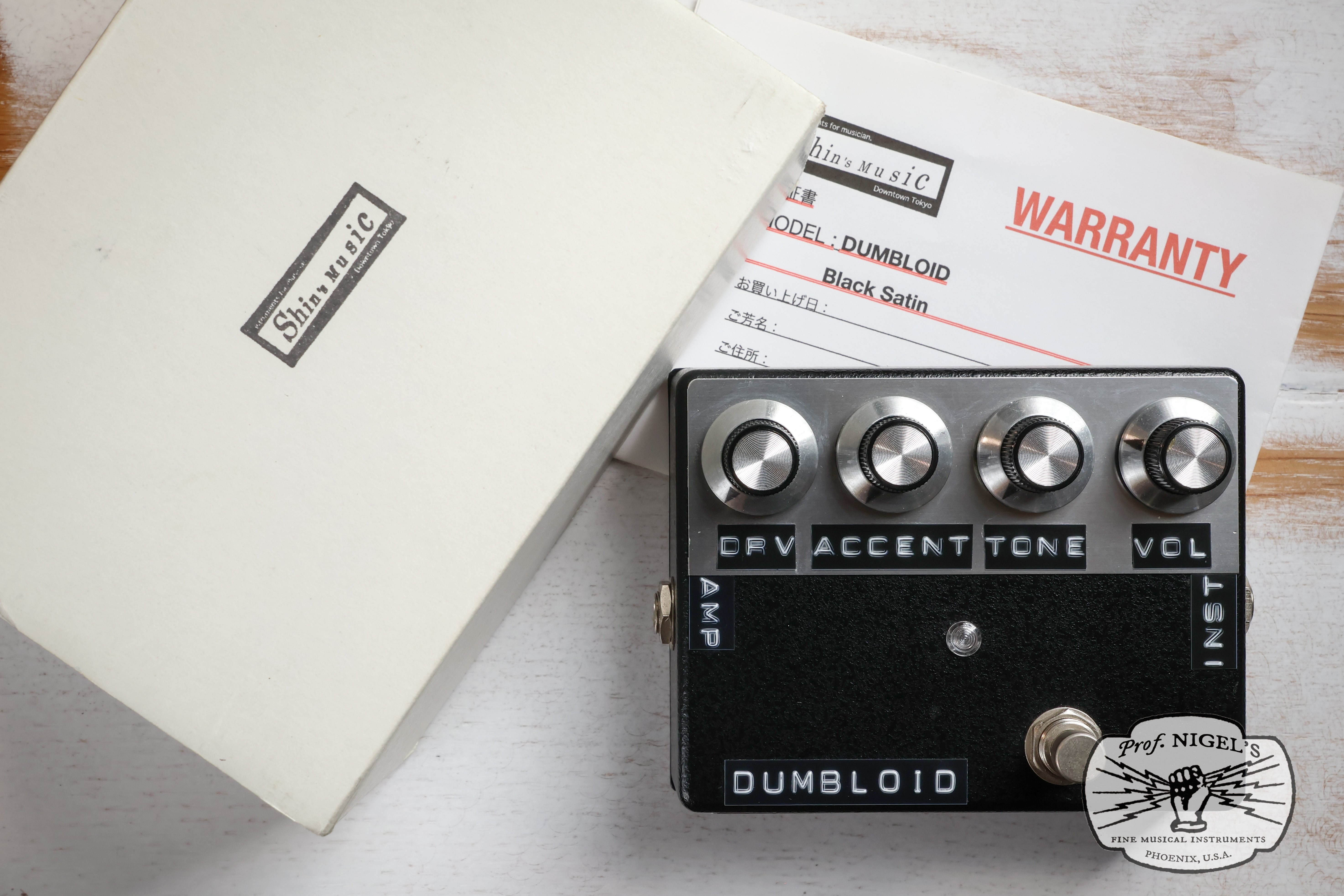 Shin's Music DUMBLOID Black Satin w/ Box Made in Japan MIJ