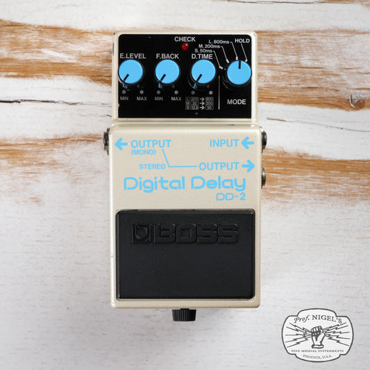 Boss DD-2 Digital Delay MIJ Blue Label Long Chip Vintage Made in Japan
