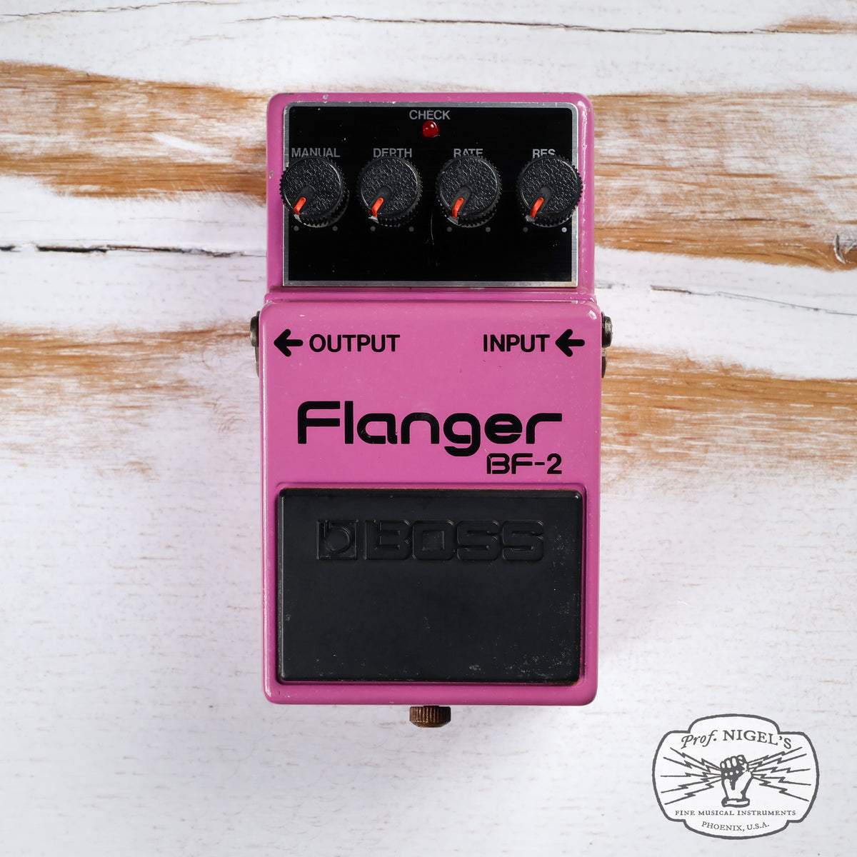 Boss BF-2 Silver Screw Flanger (Black Label) MIJ Made in Japan